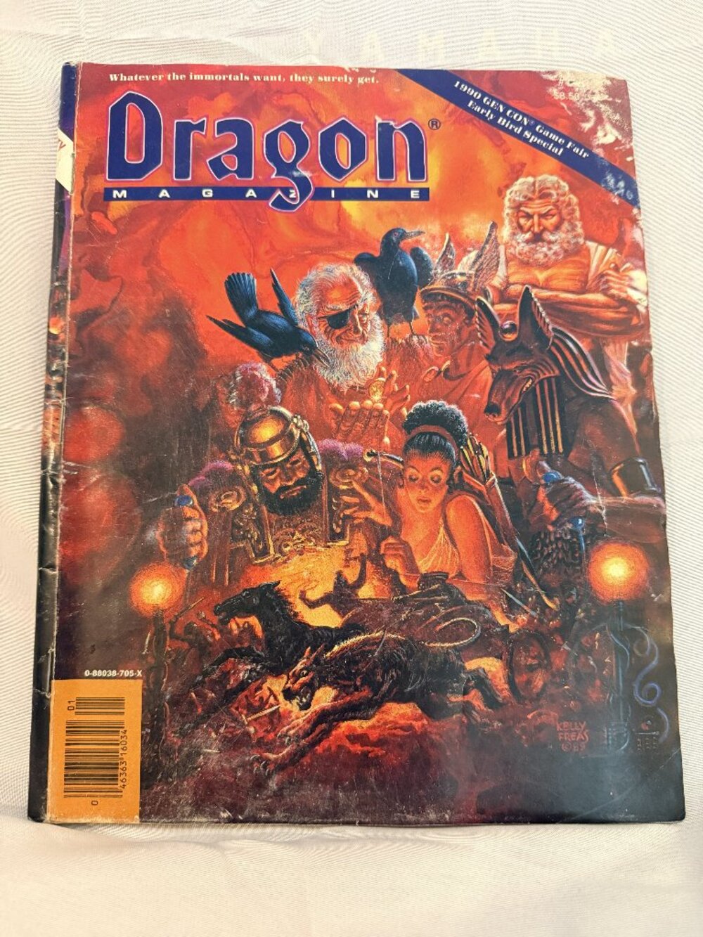 1989 TSR Dragon #153-Vintage Book